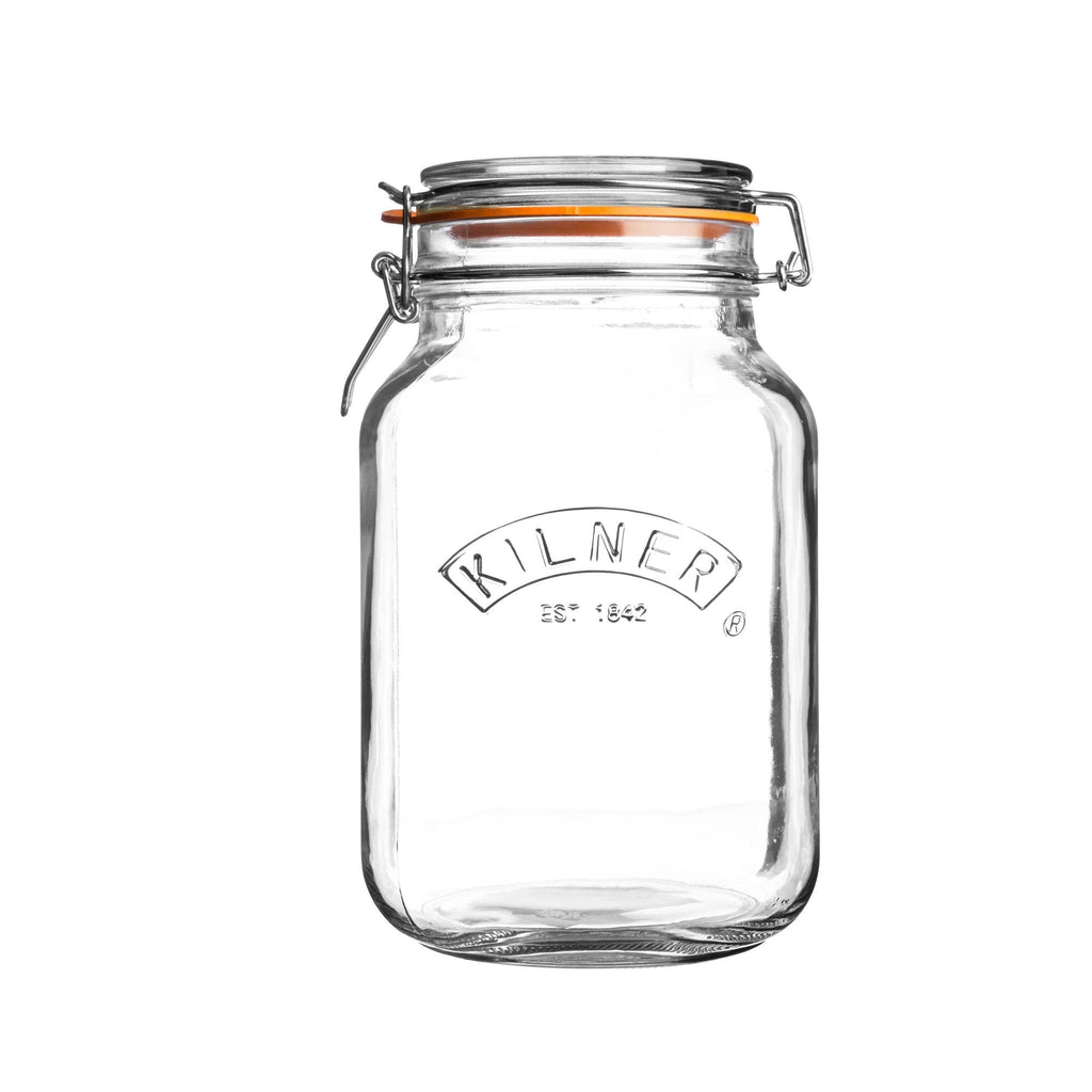 Kilner Square Clip Top Jar (1.5L)