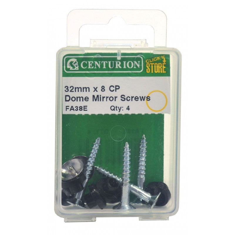 30Mm X 8 Cp Dome Mirror Screws (Pack Of 4)