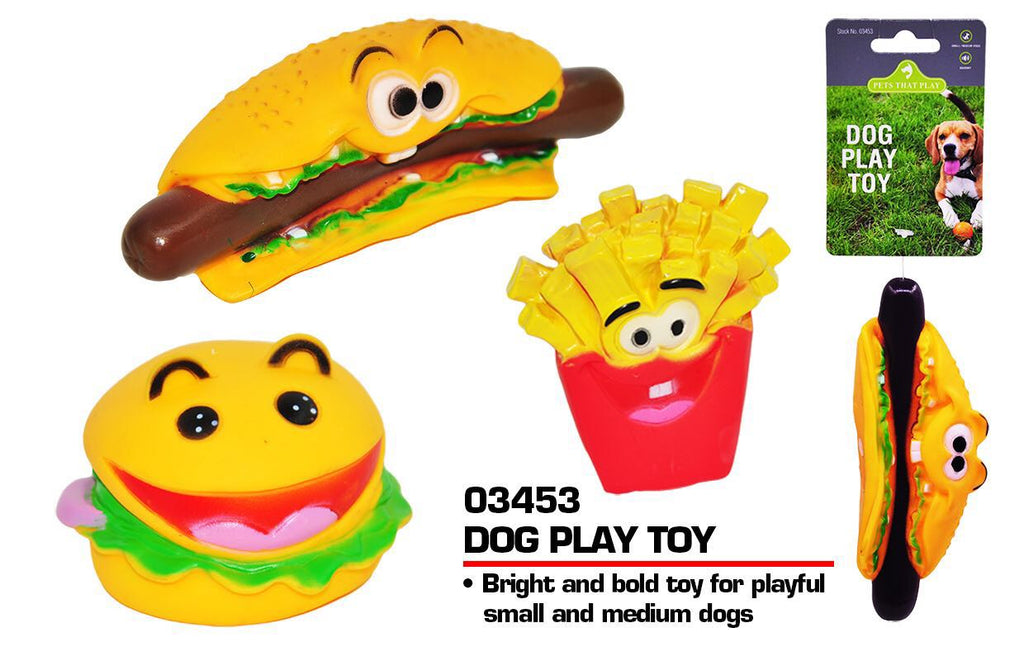 Dog Play Toy (Squeeky) (Food Design)