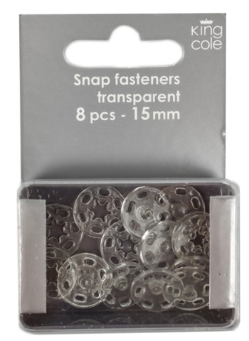 Transparent Snap Fasteners (15Mm)