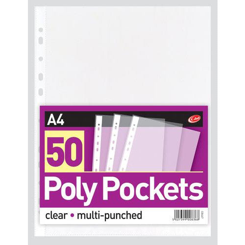 A4 Poly Pockets (Clear)