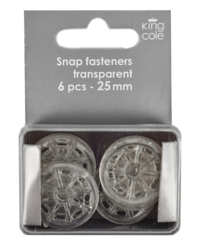 Transparent Snap Fasteners (25Mm)