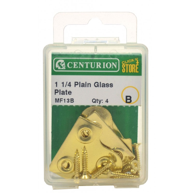 32Mm Eb Plain Glass Plate (Pack Of 4)