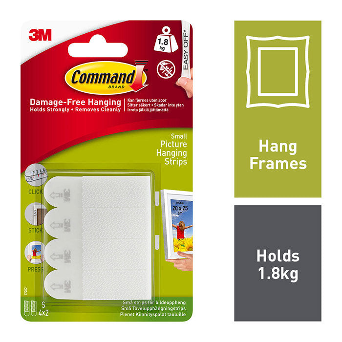 Command Small Picture Strips 8Pk