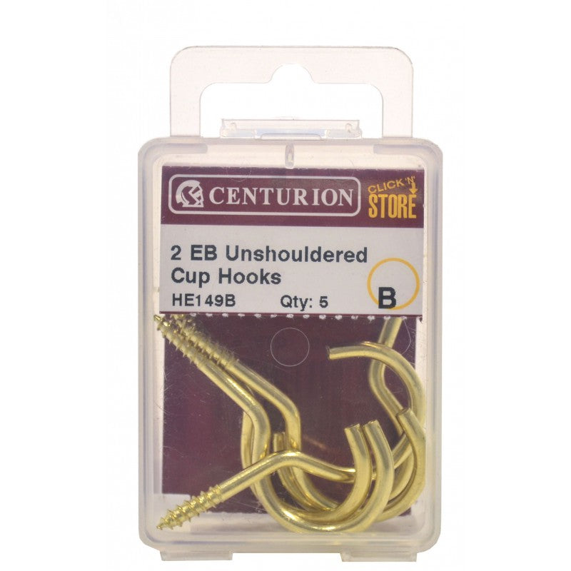 50Mm Eb Unshouldered Cup Hook (Pack Of 5)