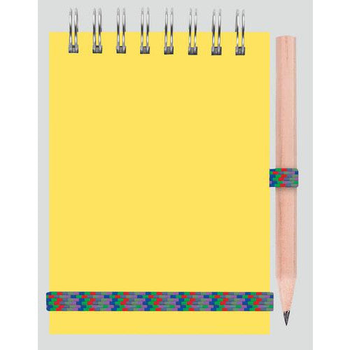 A7 Banded Notebook With Pencil