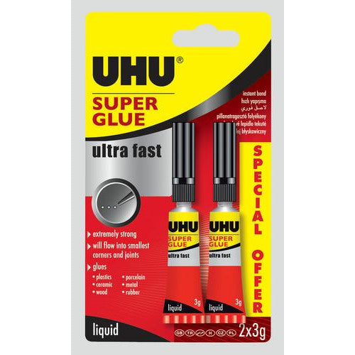 Uhu 3G Super Glue Twin Pack