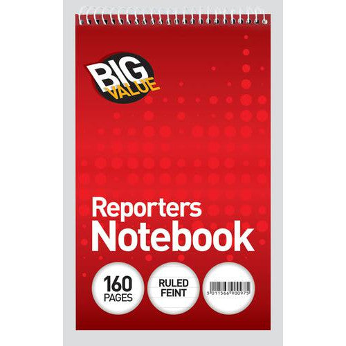 Big Value Reporters Notebook (160 Page)