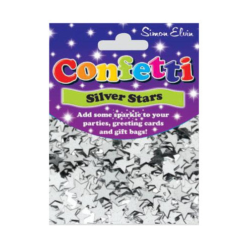 Confetti Silver Stars Con818