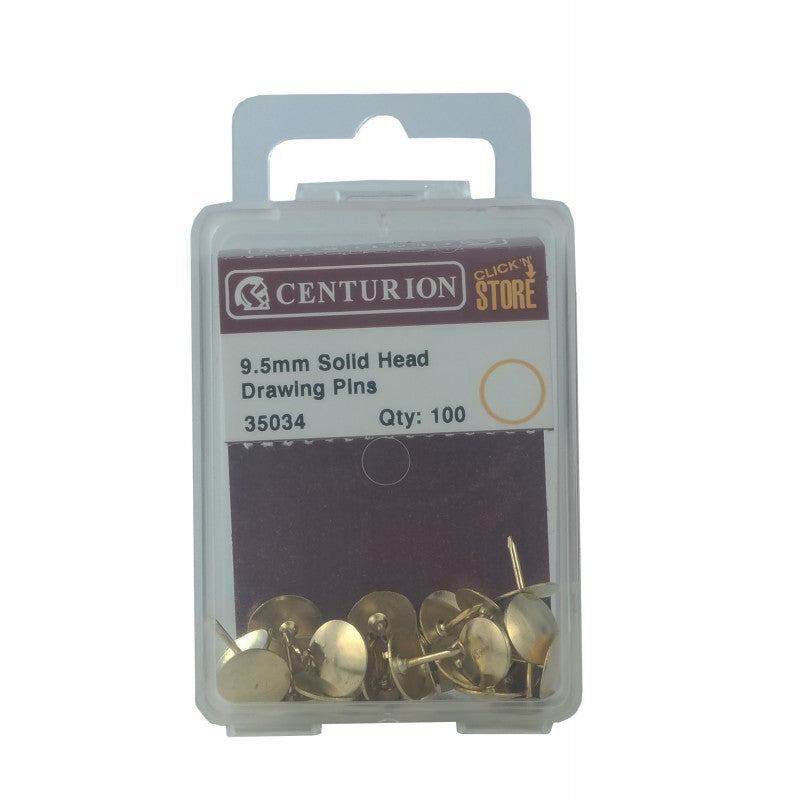 9.5Mm Solid Head Drawing Pin 100Pk