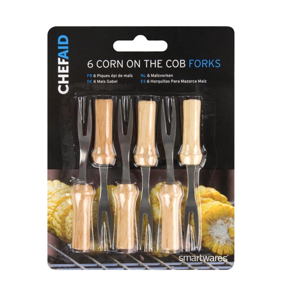Chef Aid 6 Corn On The Cob Forks