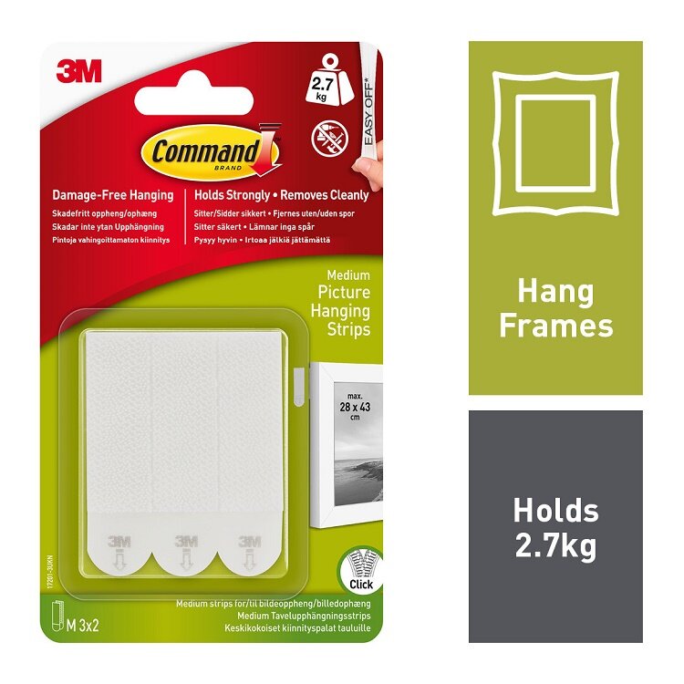 Command Medium Picture Strips (8 Pack)