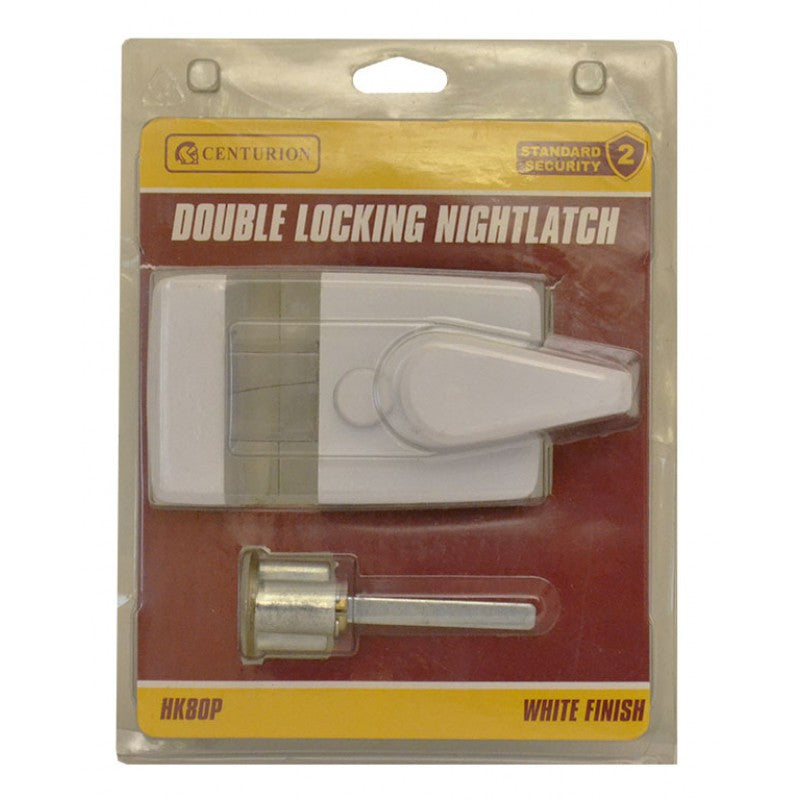 Double Locking Nightlatch Brassed Cylinder