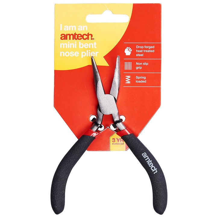 Mini Bent Nose Plier With Spring