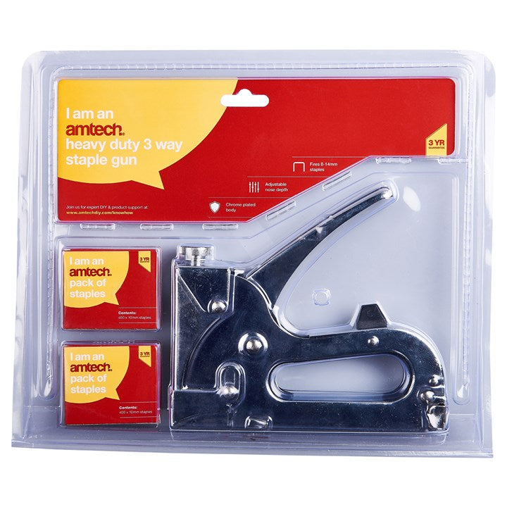 Heavy Duty 3 In 1 Staple Gun