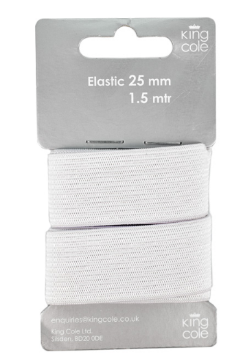 Elastic - White (25Mm X 1.5M)