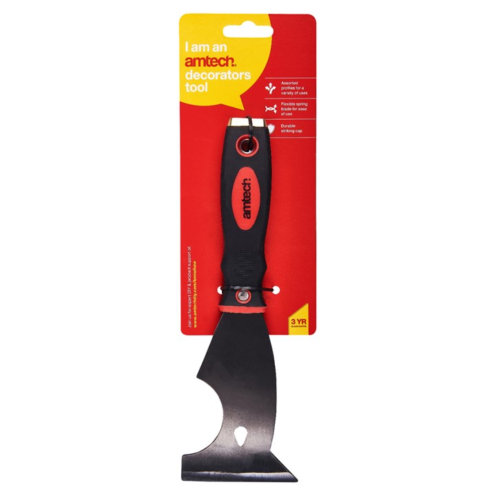 6-In-1 Scraper - Soft Grip Handle