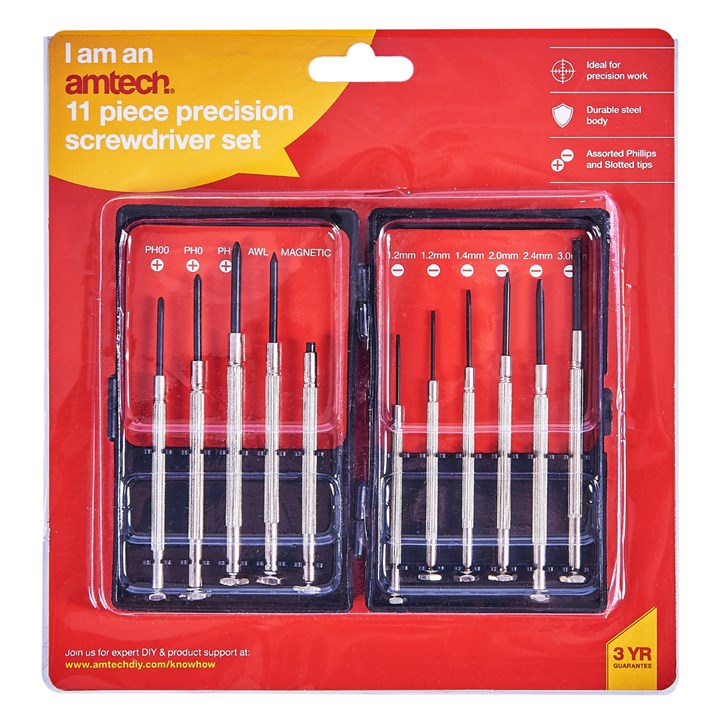 11Pc Precision Screwdriver Set