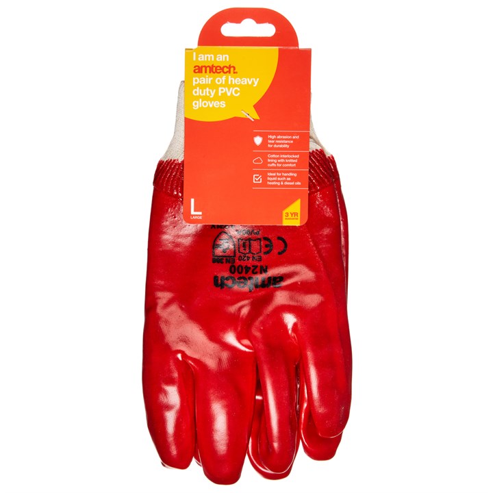 Heavy Duty Pvc Gloves Large