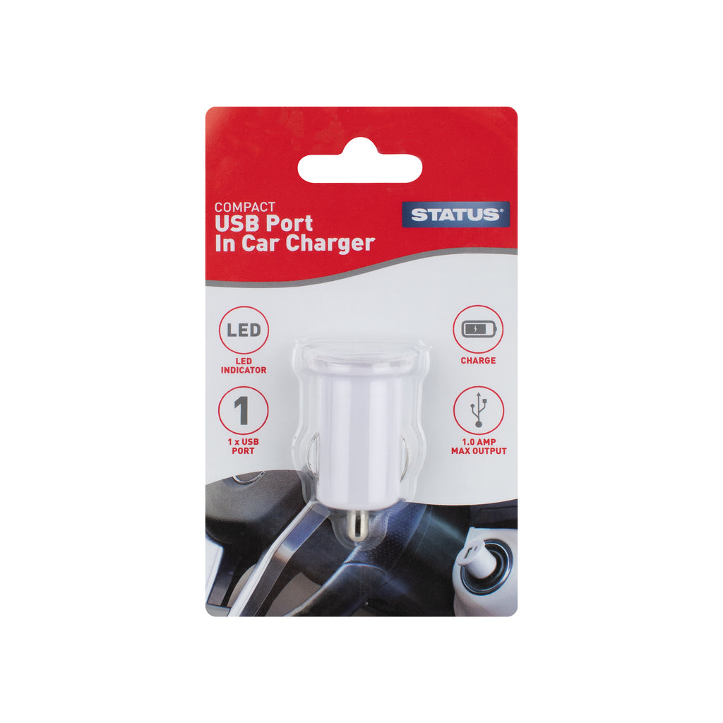 Status 1 Port USB In Car Charger