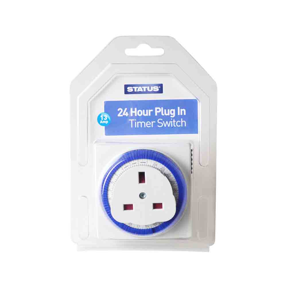 Status 24 Hour Plug In Timer Switch (Square)