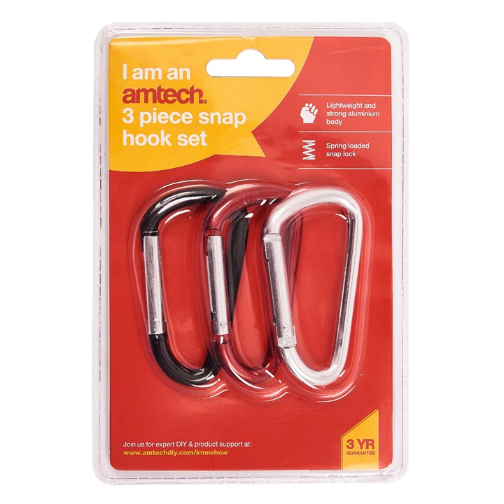 3Pc Snap Hook Set