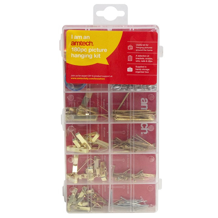 180Pc Picture Hanging Kit