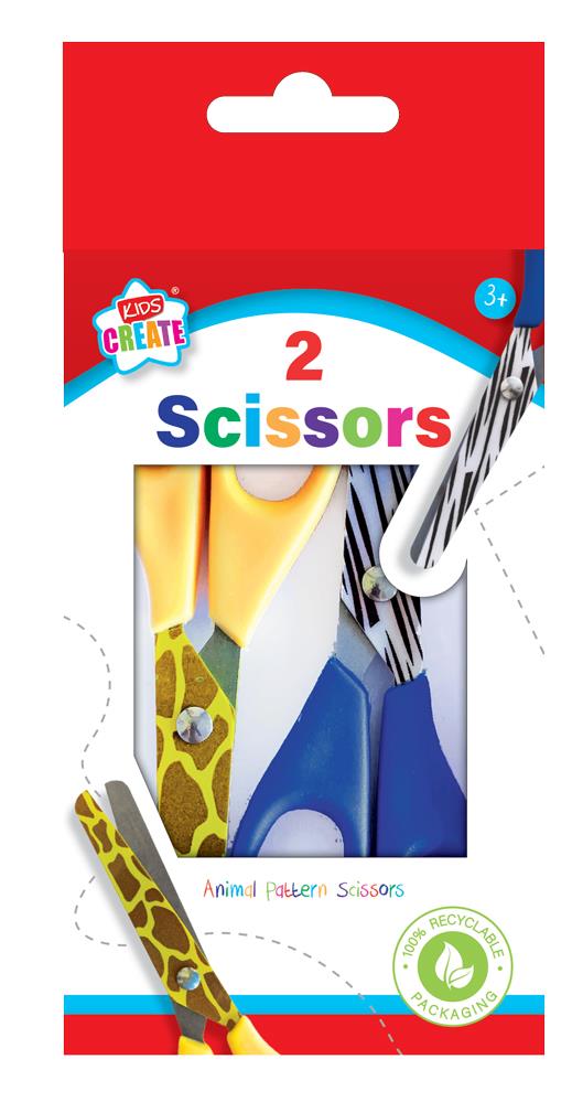Animal Printed Scissors (2 Pack)