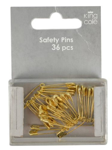 Safety Pins Assorted (Gilt)