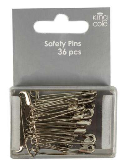 Safety Pins Assorted (Steel)