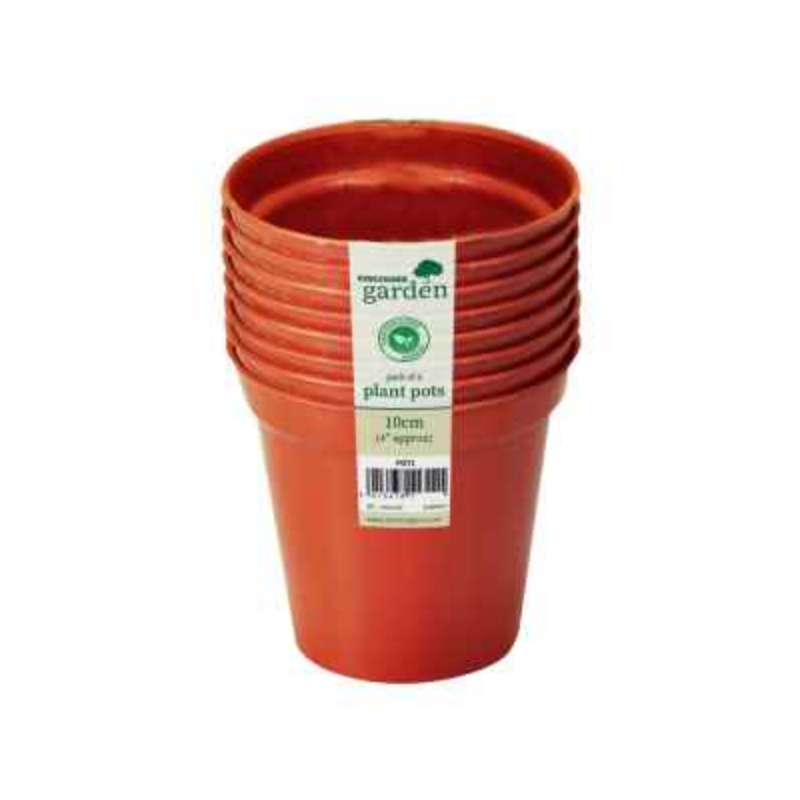 Kingfisher Garden Plant Pots (10cm) (4”)