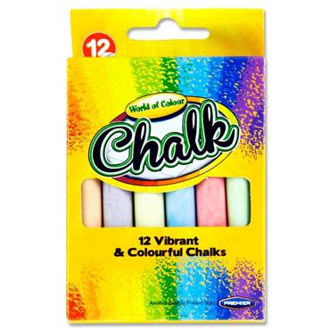 Woc Box 12 Coloured Chalk