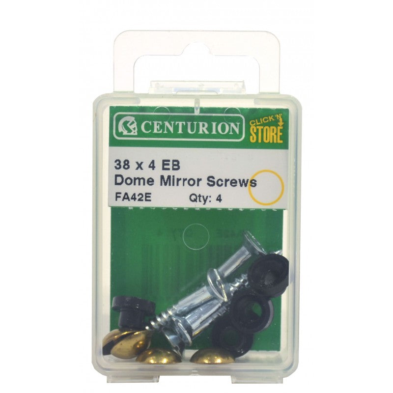 38Mm X 8 Eb Dome Mirror Screws (Pack Of 4)