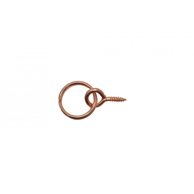 15Mm Coppered Picture Screw Rings (Pack Of 6)