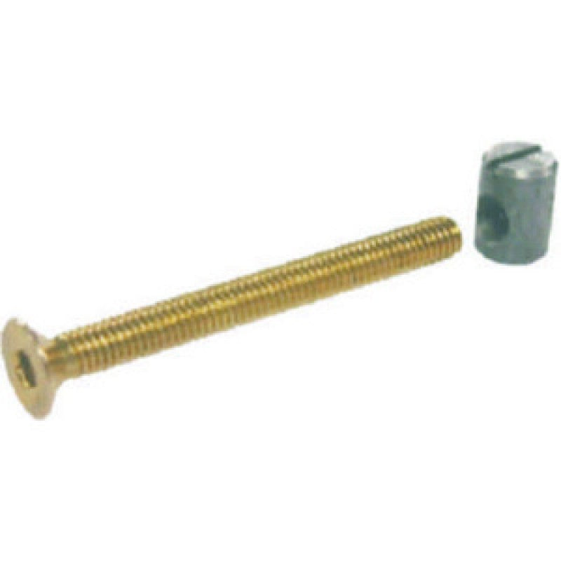 M6 X 60Mm Zp Furniture Bolts & Nuts (Pack Of 2)