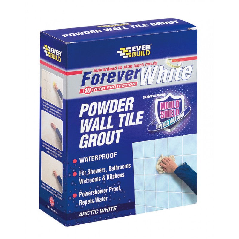 Everbuild 1.2Kg Forever White Powder Wall Tile Grout