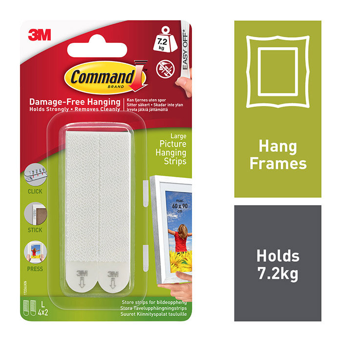 Command Large Picture Strips 8Pk