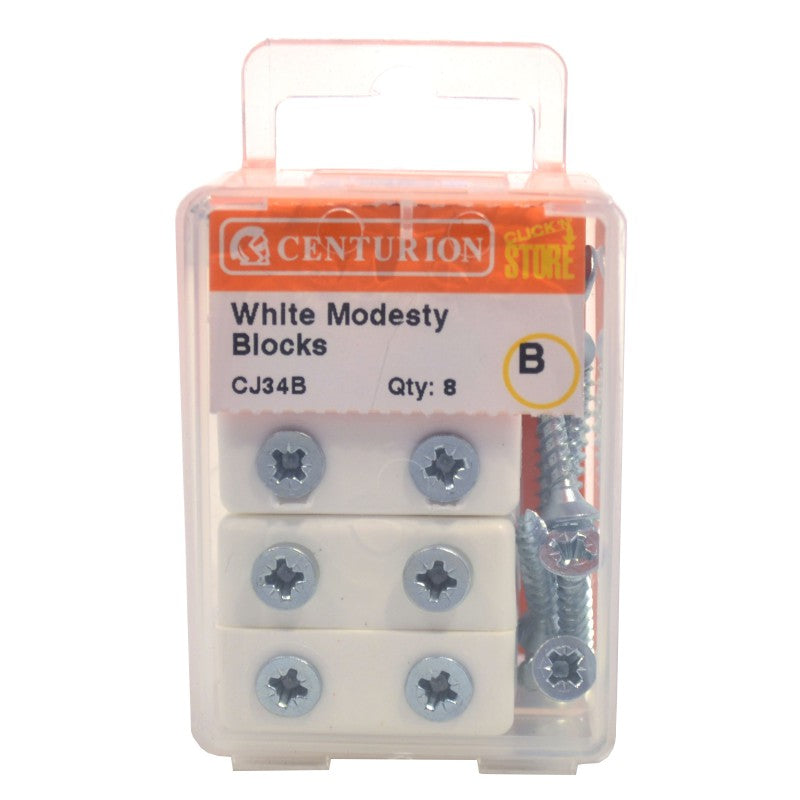 White Modesty Blocks