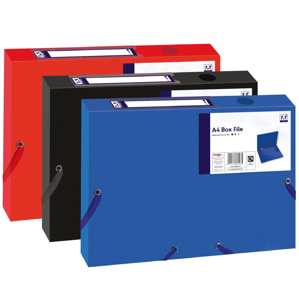Box File, Elastic Corners (3 Colours)