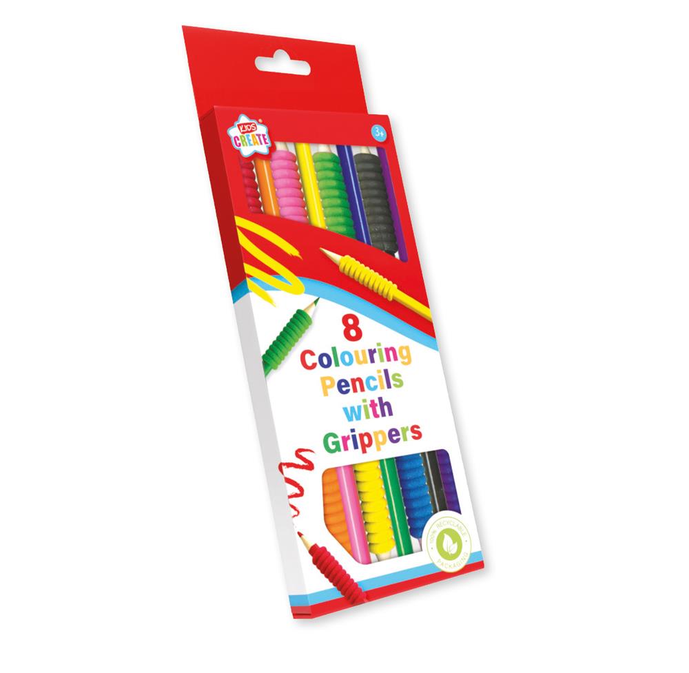 Colouring Pencils With Grippers