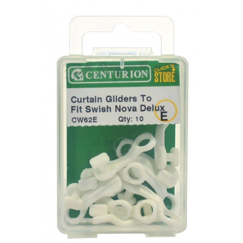 Curtain Gliders To Fit Swish Nova Delux (Pack Of 10)