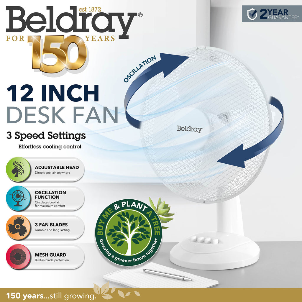 Beldray 12 Inch Desk Fan