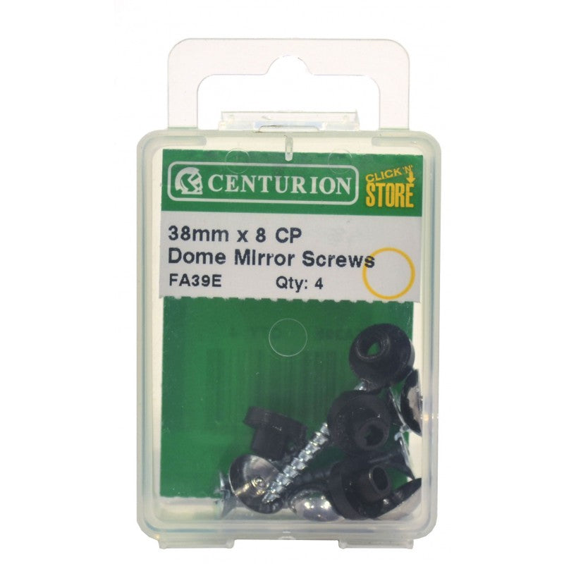 35Mm X 8 Cp Dome Mirror Screws (Pack Of 4)